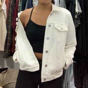 Gap White Denim Jacket
